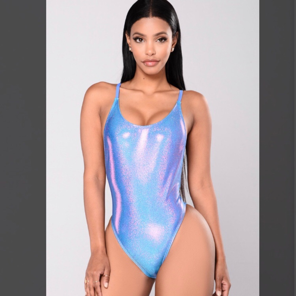 🚫SOLD Ⓜ️ercari Fashion Nova Metallica Swimsuit